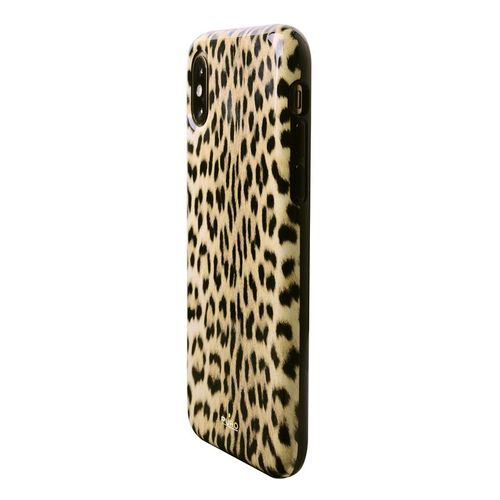 ND38_IPCXCLEO1BLK PURO Glam Leopard Cover - Etui na Arena.pl