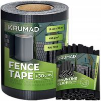 TAŚMA OGRODZENIOWA ANTRACYT 19x35m OSŁONA NA OGRODZENIA PANELOWE 30