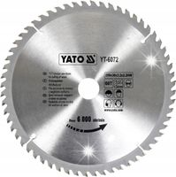 TARCZA WIDIOWA DO DREWNA 250x30mm 60 ZĘBÓW YATO