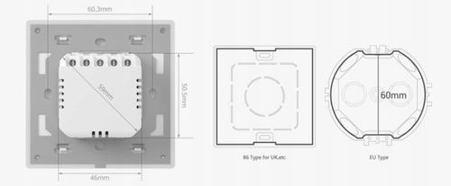 Inteligentny Dotykowy Przełącznik WiFi TX Ultimate T5 2 kanały Sonoff na Arena.pl
