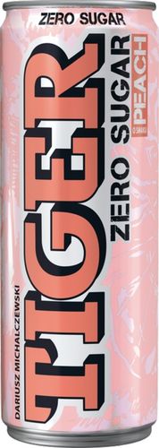 Napój energetyczny Tiger Zero Sugar Peach 12x250ml na Arena.pl