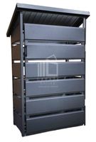 Wiata śmietnikowa spad tył 0,9x0,5m Antracyt Schowek ogrodowy ID512