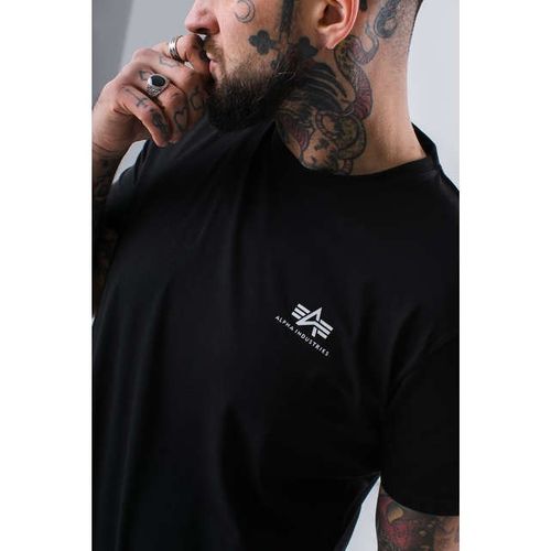 Alpha Industries BASIC T SMALL LOGO 03 BLACK Rozmiar - S na Arena.pl