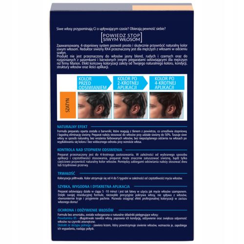 MARION MEN STYLE RX4 ODSIWIACZ REDUKTOR SIWIZNY 109 SZATYN 4X15ML na Arena.pl