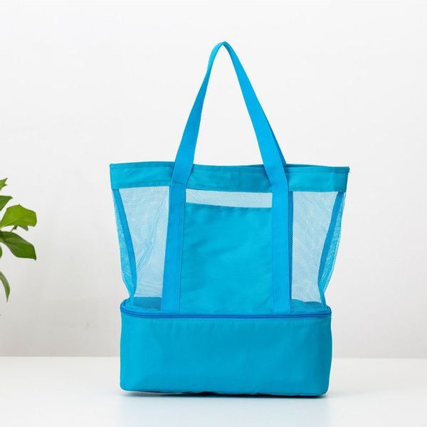 Torba piknikowa z kieszonką termiczną - błękitna zdjęcie 1