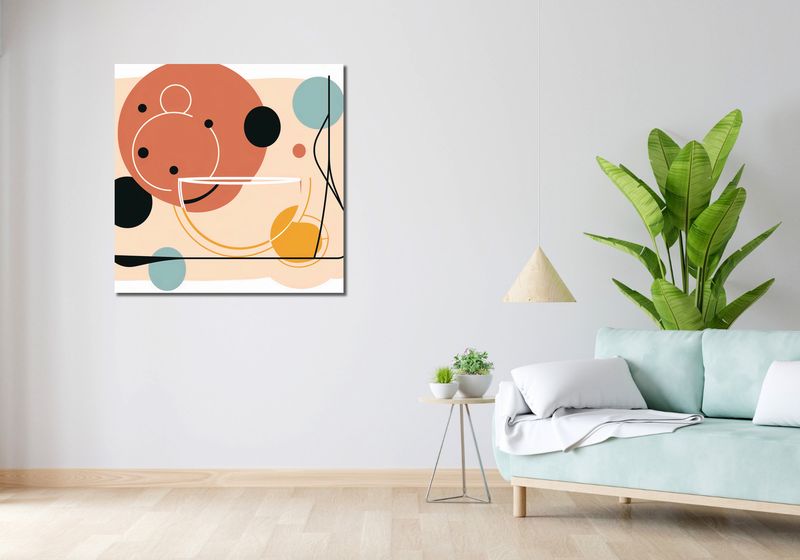 Obraz 90x90cm Harmonia Ciepła zdjęcie 2