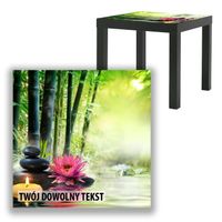 BLAT SZKLANY IKEA LACK SPA z Twoim napisem 55x55cm 104b