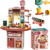 Mega Zestaw Kuchenny Interaktywny Efekty Świetlne Dźwiękowe Para Wodna