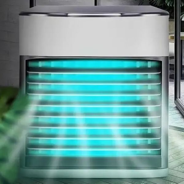 PRZENOŚNY MAŁY KLIMATYZER USB NA WODĘ i LÓD 3W1 KLIMATOR DO DOMU WENTYLATOR zdjęcie 7