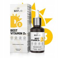 BestLab Best Vitamin D3 WSPARCIE KOŚCI ZDROWE ZĘBY - 900 kropli + GRATIS