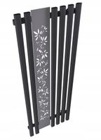 Grzejnik dekoracyjny FLOWER 160x60 CZARNY MAT
