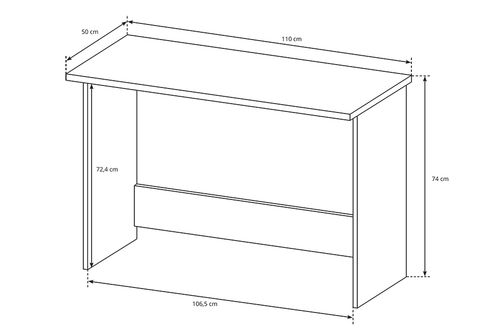 Biurko 110cm - MAREK ls - Dąb Sonoma na Arena.pl