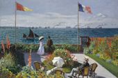 Plakat 60x40cm Garden at Sainte-Adresse, Monet Vintage