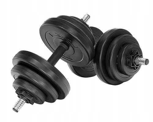 HANTLE REGULOWANE ZESTAW HANTLI HANTELKI SZTANGIELKI DO ĆWICZEŃ 2x10kg 20KG na Arena.pl