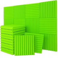 PIANKA MATA GĄBKA AKUSTYCZNA 3 m2 - ZIELONY - wygłuszanie pomieszczeń