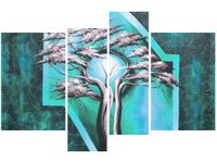 130CM 85 OBRAZ 4 ELEM DRZEWO O PÓŁNOCY ŚCIENNY
