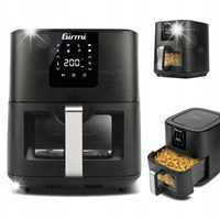 FRYTKOWNICA BEZTŁUSZCZOWA DUŻA FRYTOWNICA 9L XXL 8 PROGRAMÓW AIR FRYER