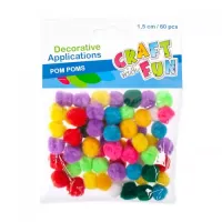 Pomponiki Dekoracyjne, 60 Sztuk
