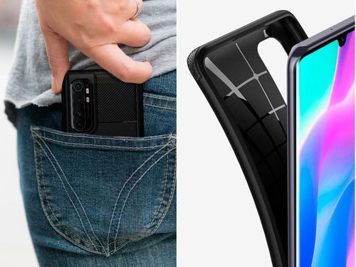 Etui Spigen Rugged Armor do Xiaomi Mi Note 10 Lite Matte Black na Arena.pl