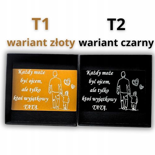 Bransoletka męska SKÓRZANA REGULOWANA Z GRAWEREM DZIEŃ OJCA TATY VERSATILE na Arena.pl
