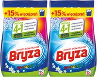 Bryza zestaw proszek do prania koloru kolorowych tkanin 2x 4.55 kg 140 prań