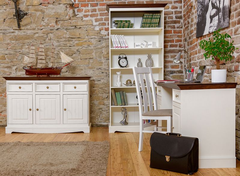 BIURKO BELLUNO BIAŁE SOSNOWE PL023B/O zdjęcie 14