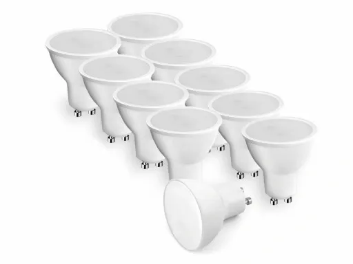 10x Żarówka LED GU10 5W 6500K biała zimna 400lm zdjęcie 1