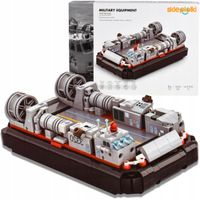 KLOCKI KONSTRUKCYJNE STATEK PODUSZKOWIEC ZESTAW DLA DZIECI MILITARIA MODEL