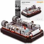 KLOCKI KONSTRUKCYJNE STATEK PODUSZKOWIEC ZESTAW DLA DZIECI MILITARIA MODEL