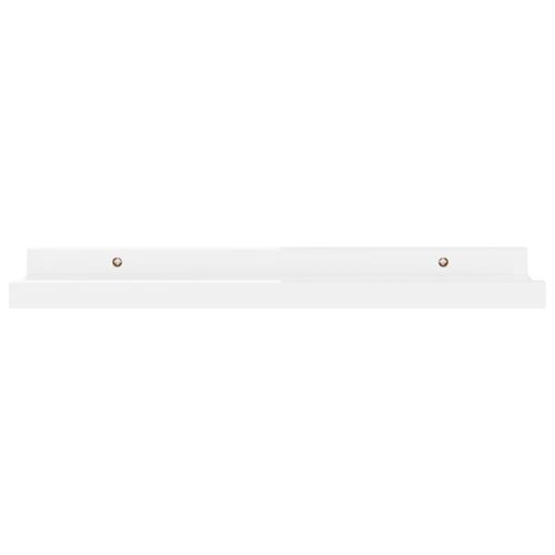 Półki ścienne 2 szt. połysk białe 40x9x3cm VidaXL na Arena.pl