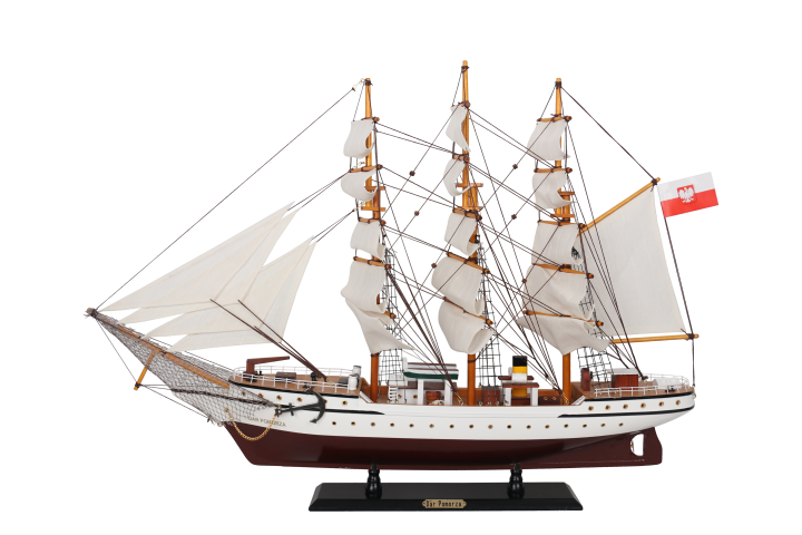 Model żaglowca Dar Pomorza 80cm - DARPOM80 zdjęcie 1