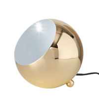 LAMPA STOŁOWA KULA Ø 15 cm złota metalowa