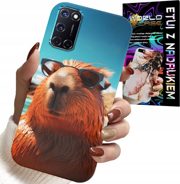 ETUI DO OPPO A52 - SŁODKA KAPIBARA, CAPIBARA CASE + SZKŁO zdjęcie 1