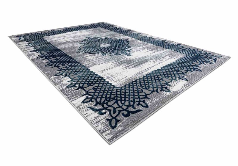 RUG/LU/IONA/FRAME3/BLUE+GREY/160x220 zdjęcie 4