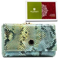 portfel damski na karty i bilon z modnym wzorem - peterson