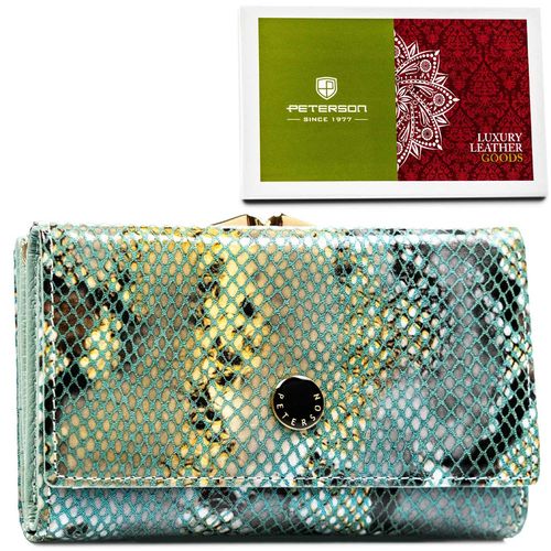 portfel damski na karty i bilon z modnym wzorem - peterson na Arena.pl