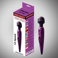 Masażer -stymulator turbo wand purple 18 cm 12 speed
