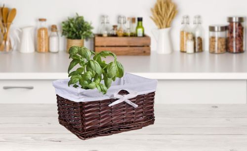 Koszyk wiklinowy 30x20x15 - brązowy na Arena.pl