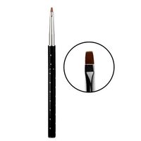 Pędzelek do paznokci, żelu z cyrkoniami No 2 czarny