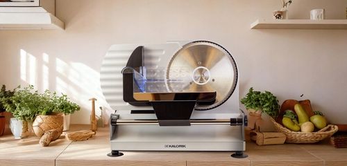 KRAJALNICA ELEKTRYCZNA METALOWA 200W Do CHLEBA szynki 2 WYMIENNE na Arena.pl