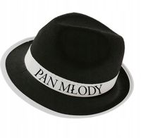 KAPELUSZ PAN MŁODY na wieczór kawalerski