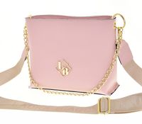 Laura Biaggi – torebka listonoszka łańcuch jasny różowy mat MG304