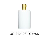 OPRAWKA E27 OSŁONKA DEKORACYJNA METALOWA BIAŁA POŁYSK + MOSIĄDZ