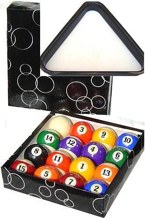 Bile do mini bilarda 57,2 mm klasa + trójkąt zdjęcie 1