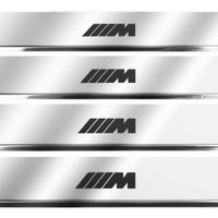 Listwa progowa BMW 7 SERIES G12 M Stal nierdzewna 304 połysk z czarnymi lit