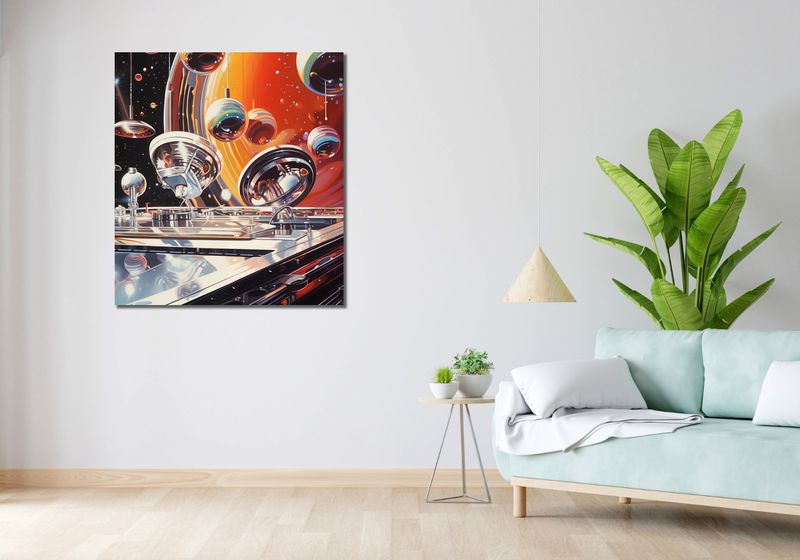 Obraz 90x100cm Orkiestra Sfer zdjęcie 2