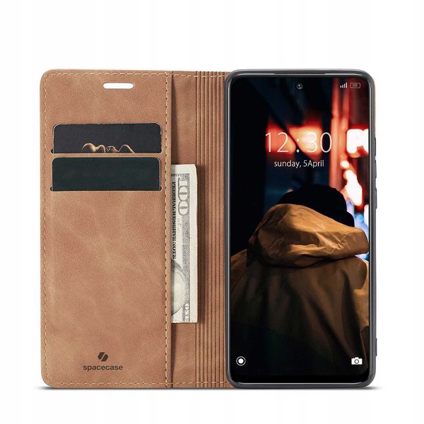 Spacecase Wallet Redmi Note 11/11S Light Brown zdjęcie 14