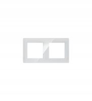 Podwójna ramka biała szkło seria RM PSMART