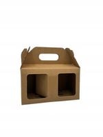 Pudełko kraft 10 szt. na 2 słoiki 400–500g Opakowanie prezentowe EKO