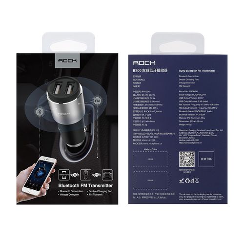 ROCK Ładowarka Samochodowa Transmiter BLUETOOTH FM na Arena.pl
